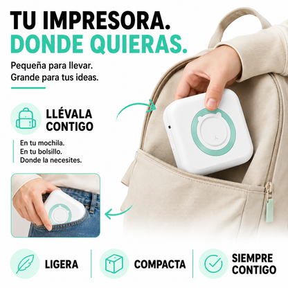 Mini Impresora Térmica Portátil